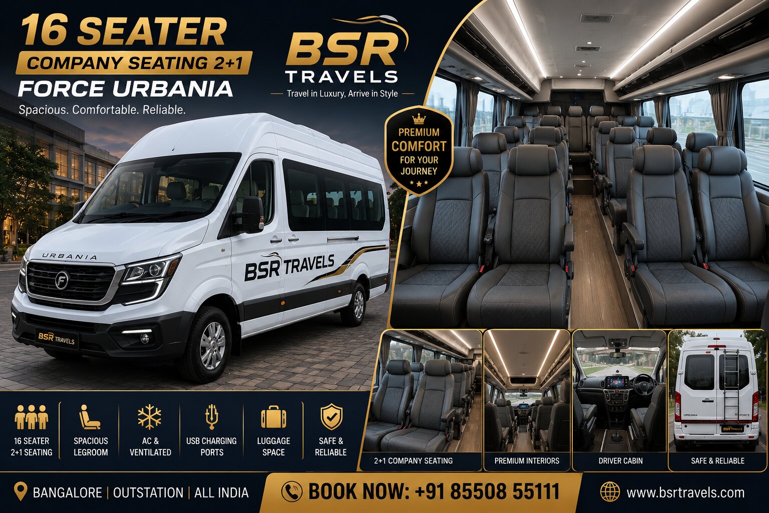 16 Seater Urbania Bangalore